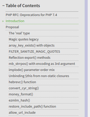 PHP 7.4: Fin des votes sur les dépréciations